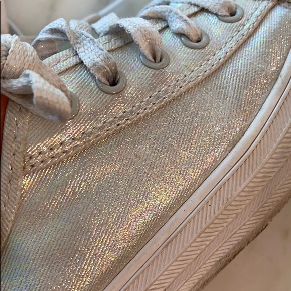 Metallic silver iridescent Keds - Picture 7 of 7